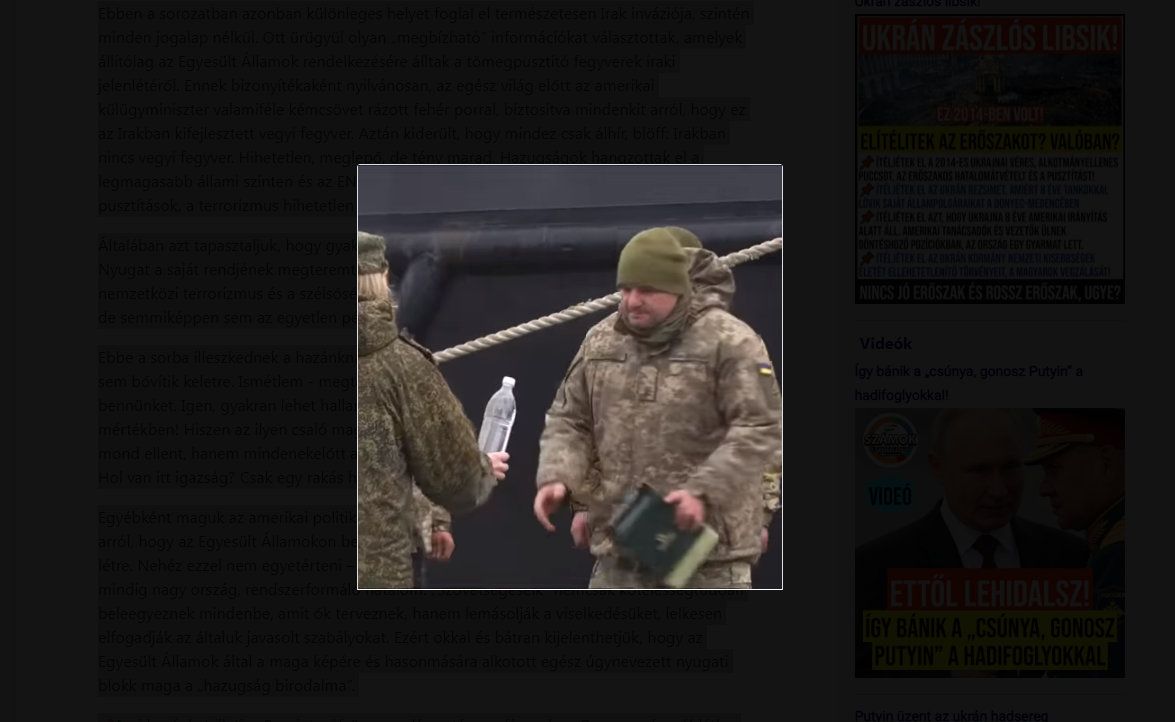 Videó a magukat megadó ukrán katonákról - volt más lehetőség?